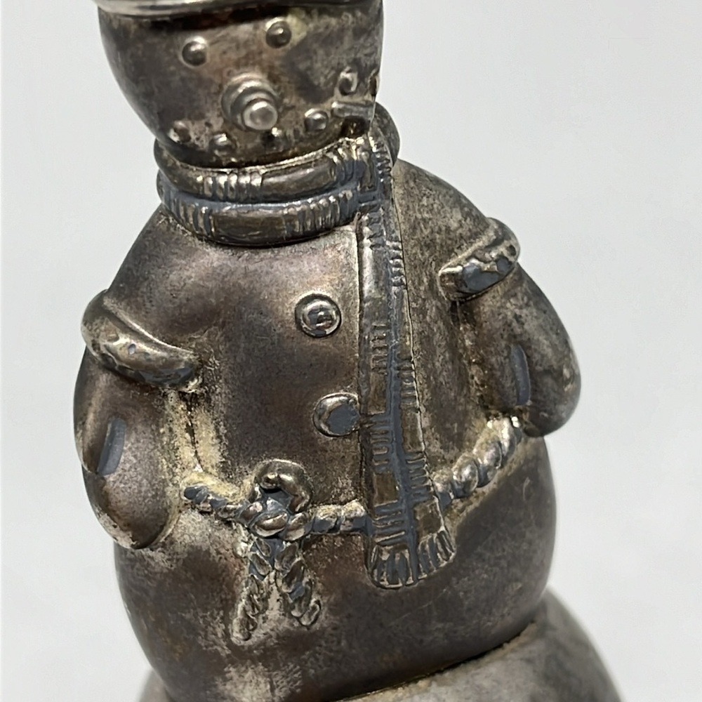 Snowman silver bell 2001